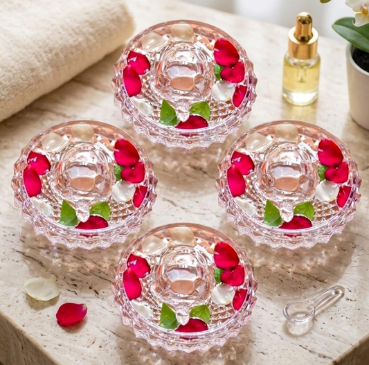SAUDEEP INDIA Vastu Feng Shui Crystal Turtle Tortoise with Plate for Nuclear Family(4 Family Member)