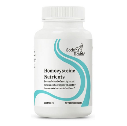 Evorina Seeking Health Homocysteine Nutrients - Supplement Formula with L-Methylfolate & Vitamin B12, B6 & B2 - Supports Healthy Cognition & Brain Function - Aids Homocysteine Metabolism - 60 Capsules | High Strength Herbal Supplement