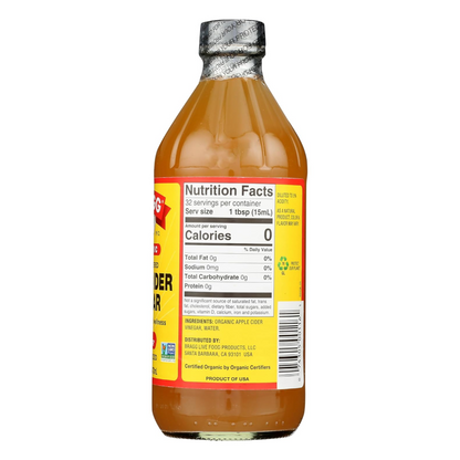 Bragg, Organic Apple Cider Vinegar with The 'Mother', 16 fl oz (473 ml)