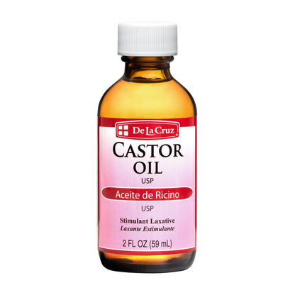 De La Cruz Castor Oil - 100% Pure Castor Oil for Hair, Skin, Eyelashes, and Eyebrows - USP Grade, 2 FL Oz
