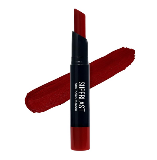 ME-ON Superlast Lipstick Matte Finish (Shade N04 - Indian Maroon)