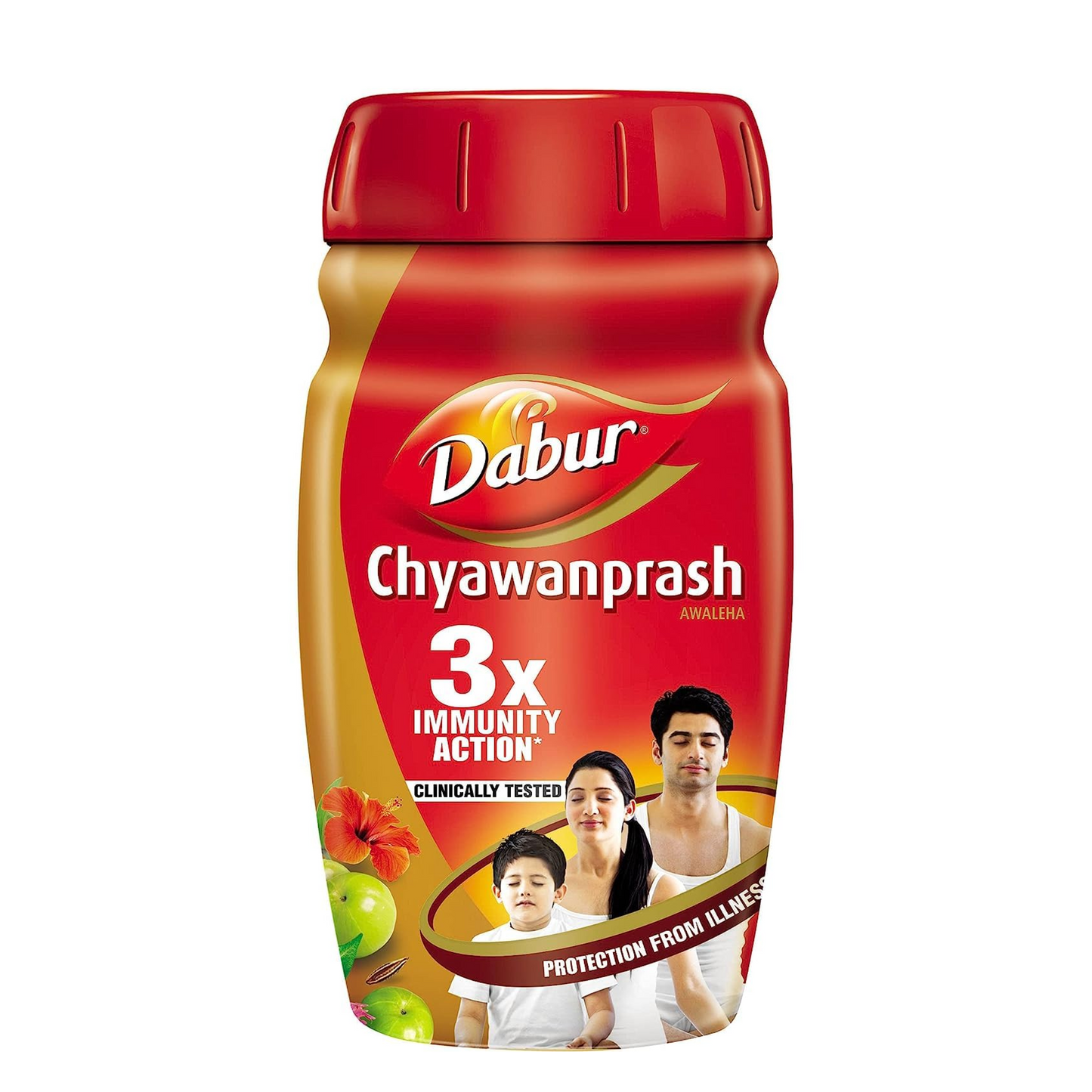 Dabur Chyawanprash - 500g | 3X Immunity Action | With 40+ Ayurvedic Herbs | Helps Build Strength & Stamina | Builds Overall Health