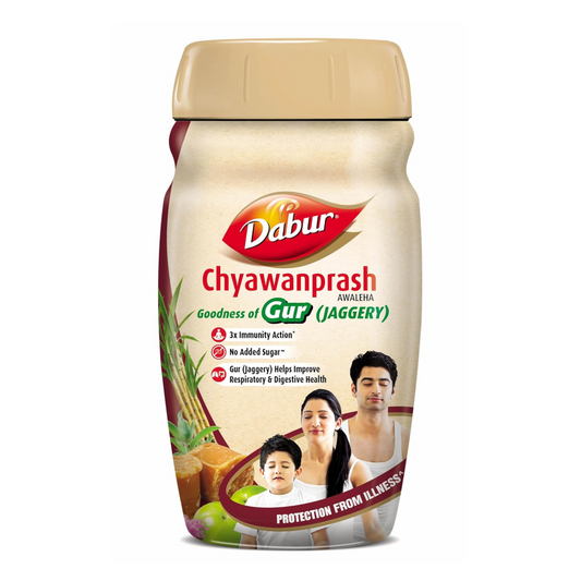 Dabur Chyawanprash Awaleha - 900g | With Goodness of Gur (Jaggery)| 3X Immunity Action | No added Sugar | Helps Improve Digestive & Respiratory Health | With Goodness of 40+ Ayurvedic Herbs