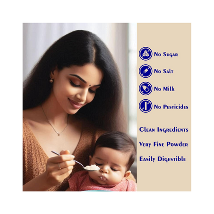 TummyFriendly Foods Certified Organic Sprouted Ragi Flour For Little Ones. Made of Organic Sprouted Ragi Powder , Baby Cereal for 6-12 months. Shelf Life 6 Month | 200g