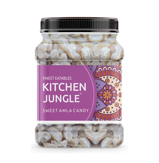 Kitchen Jungle Dried Dry Sweet Amla Candy 900 gm Jar Pack Indian Gooseberry 31.7 OZ