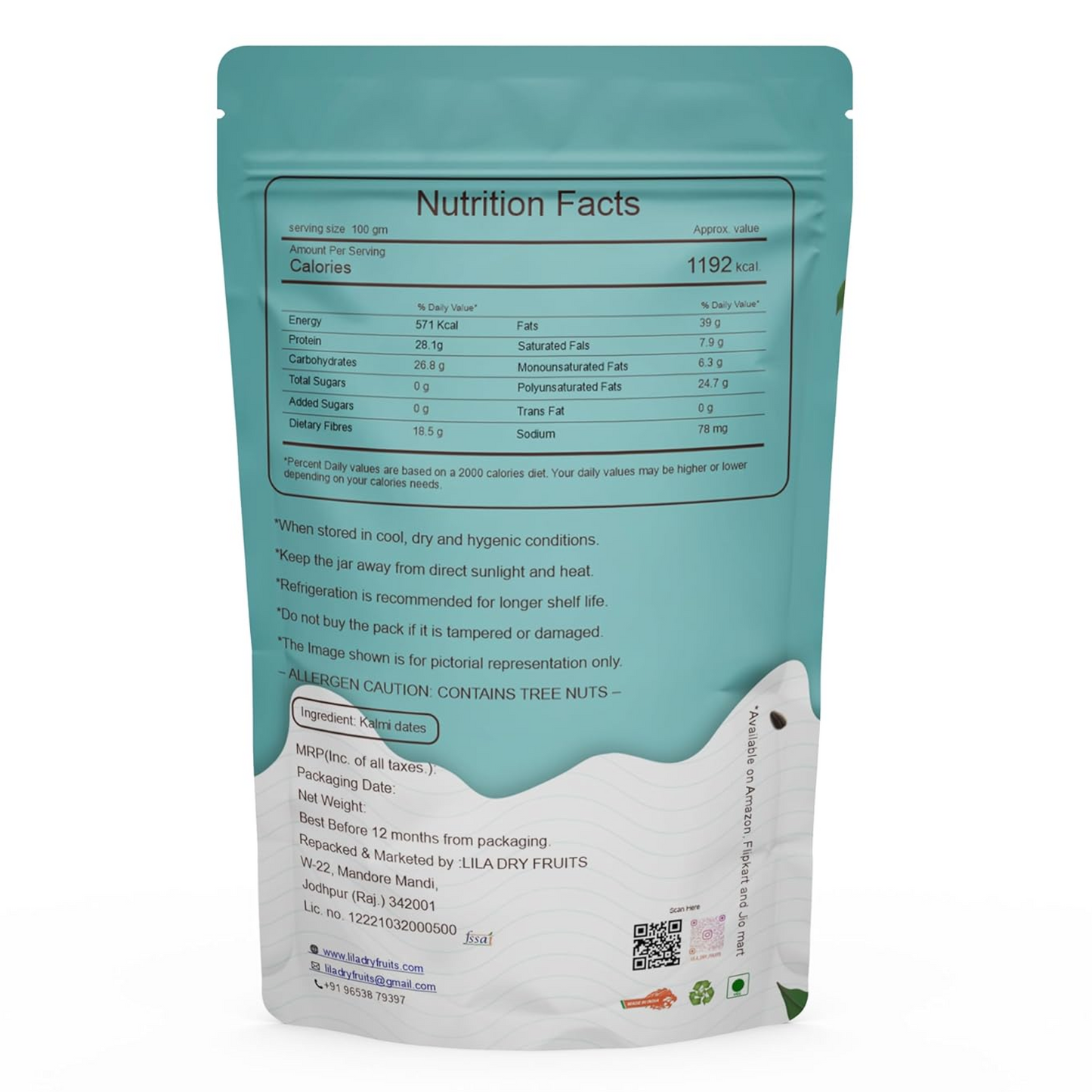 LILA DRY FRUITS 7 in 1 Seeds Mix 200g - Edible Seeds | Healthy Super Seeds Combo | Healthy Snacks | 100% Natural and Roasted Seeds | Mix Seeds for Eating | Diet Snacks | Superfood for Gifting