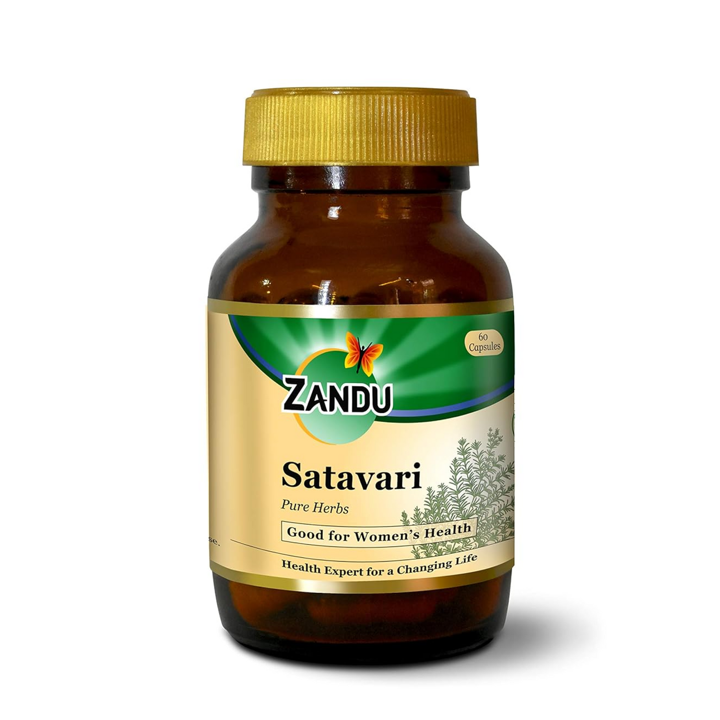 Zandu Satavari Capsules, With Natural Satavari Extracts, Useful for Women's Wellness - 60 Veg Capsules