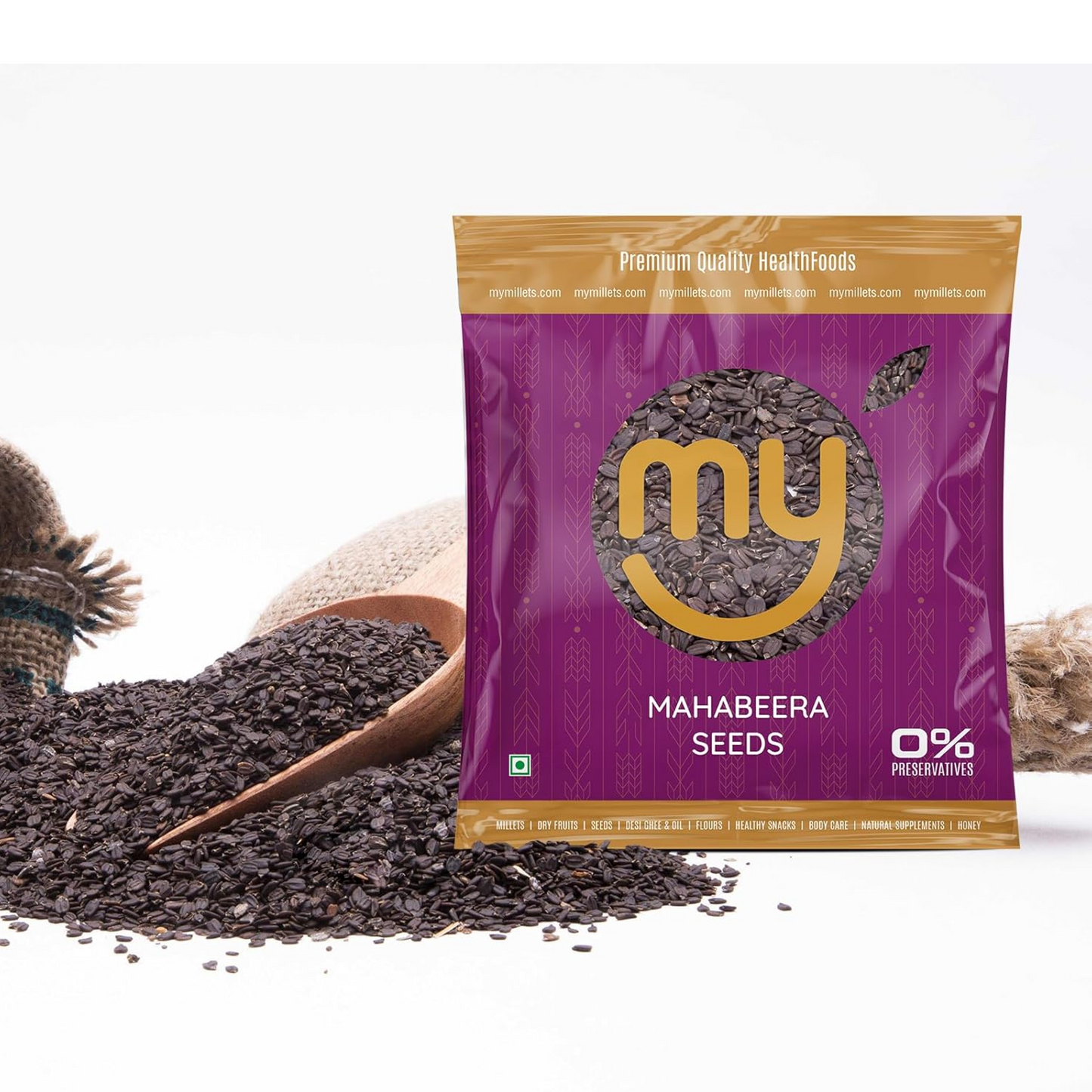 mymillets Mahabeera Seeds 450 g | Pure & Natural | Supports Joint & Bone Health | Rich in Nutrients | Vana Tulasi | Pignut Seeds | Talmakhana | Carya Glabra