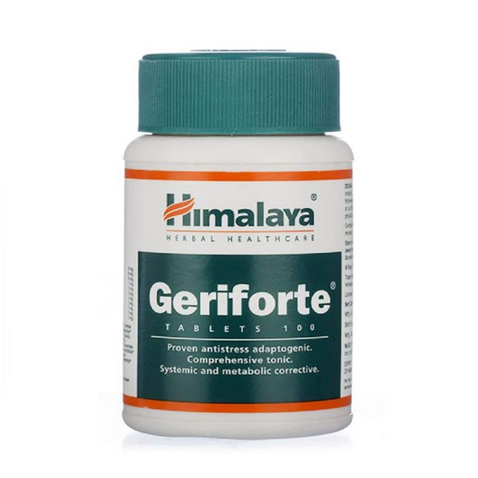 Himalaya Geriforte supplement bottle on a white background