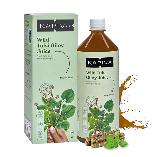Kapiva Wild Tulsi Giloy Juice | Fresh Tulsi and Neem-grown Giloy to Support Immune Health