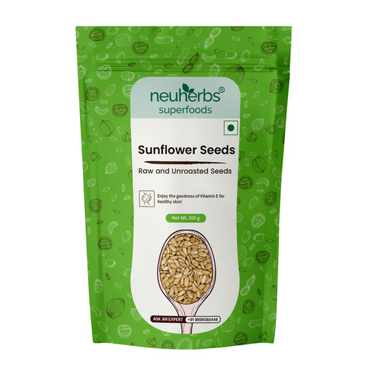 Neuherbs Raw & Unroasted Sunflower Seeds 200 gm - Seeds For Eating | Rich in Fiber & Vitamin E | Supports Skin Health & Immunity | Naturally Gluten Free