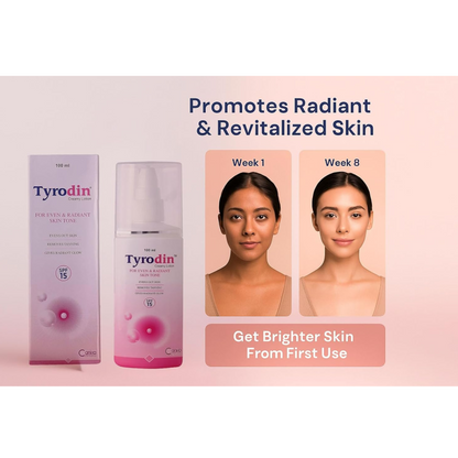 Tyro din Creamy Lotion SPF 15 for Even and Radiant Skin, 100ml