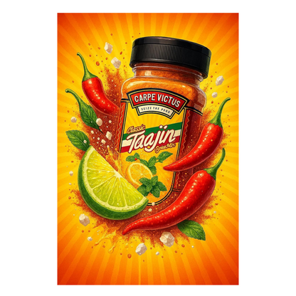 Carpe Victus Tajin Spice Seasoning -100gms | Chilly & Lemon Spice Blend | Taajin Spice Mix for Juices, Fruits, Cocktails, Salads, Snacks, Chilli Lime Masala for Drinks, Mexican Masalas