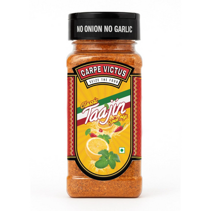 Carpe Victus Tajin Spice Seasoning -100gms | Chilly & Lemon Spice Blend | Taajin Spice Mix for Juices, Fruits, Cocktails, Salads, Snacks, Chilli Lime Masala for Drinks, Mexican Masalas