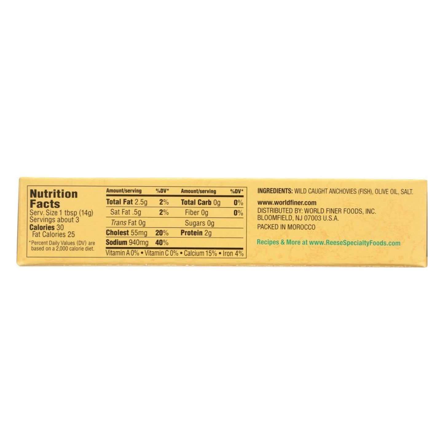 Reese Anchovy Paste, 1.6-Ounces