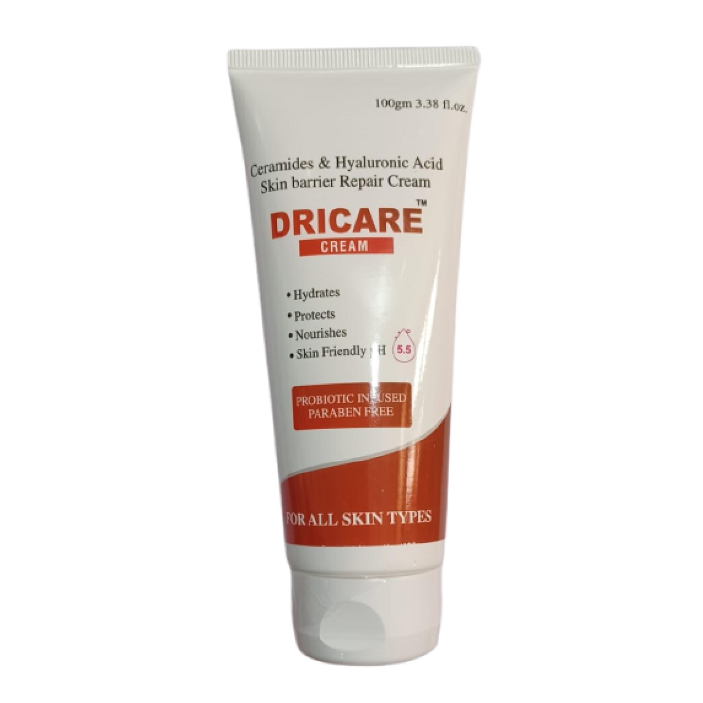 Dricare Cream | Ceramides & Hyaluronic acid | Skin Barrier Repair cream | Intense Hydration | Deep Nourishment | Light Weight | Non-comedogenic