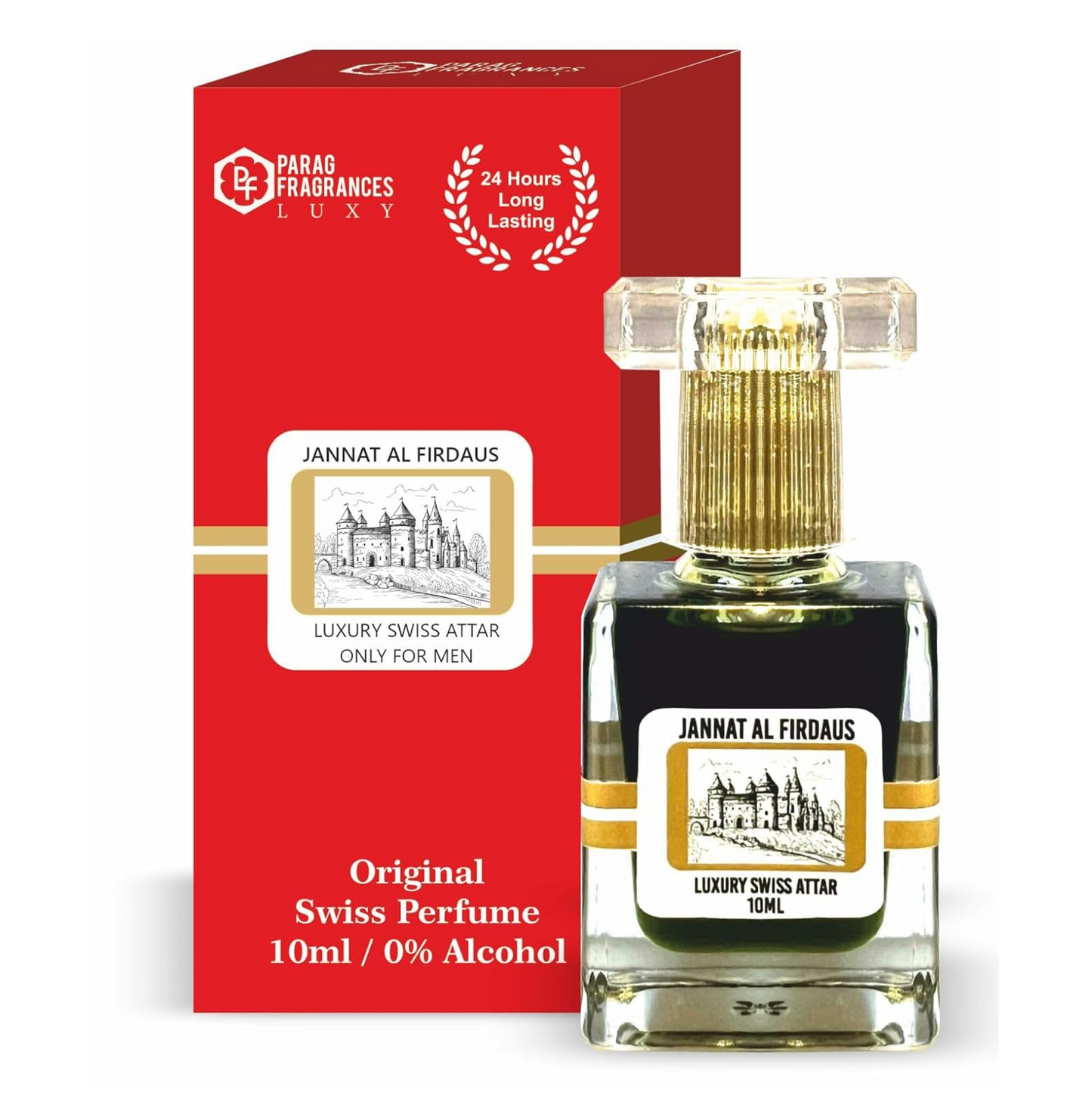 Parag Fragrances Jannat al Firdaus 10ml Attar (Switzerland Addition) / Long Lasting and Premium Fragrance For Men/Original Jannat al Firdaus Attar