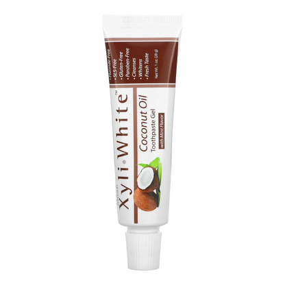 XyliWhite Coconut Oil Toothpaste Gel Now Foods 1 oz Gel