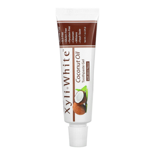 XyliWhite Coconut Oil Toothpaste Gel Now Foods 1 oz Gel