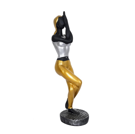 Resin Fantasy Yoga Lady Home & Office Decor Showpiece (Y2900), Multicolour