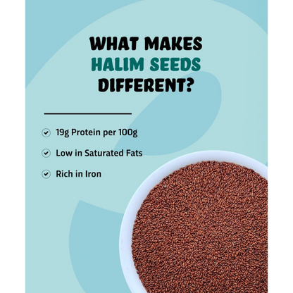 True Elements Halim Seeds 500g - Aliv Seeds | High in Fibre and Omega -3 | Garden Cress Seeds | Haleem Seed | Immunity Booster Superfood