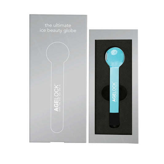 O3+ AGELOCK Ice Beauty Globe | Glass Roller for Face,Neck, Eye-Circles Cooling | Ice-massage Roller | Skin Tightening | Anti Ageing | Reduces Wrinkles and De-puffing (1 Piece)