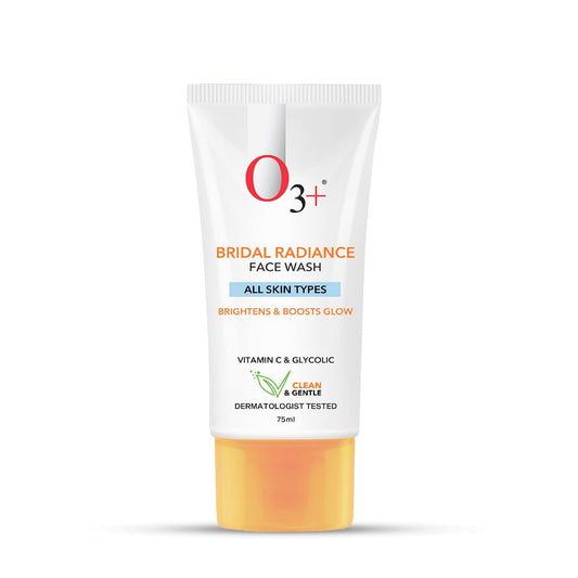 O3+ Bridal Radiance Facewash for all Skin Type 75ml | With Glycolic Acid and Vitamin C