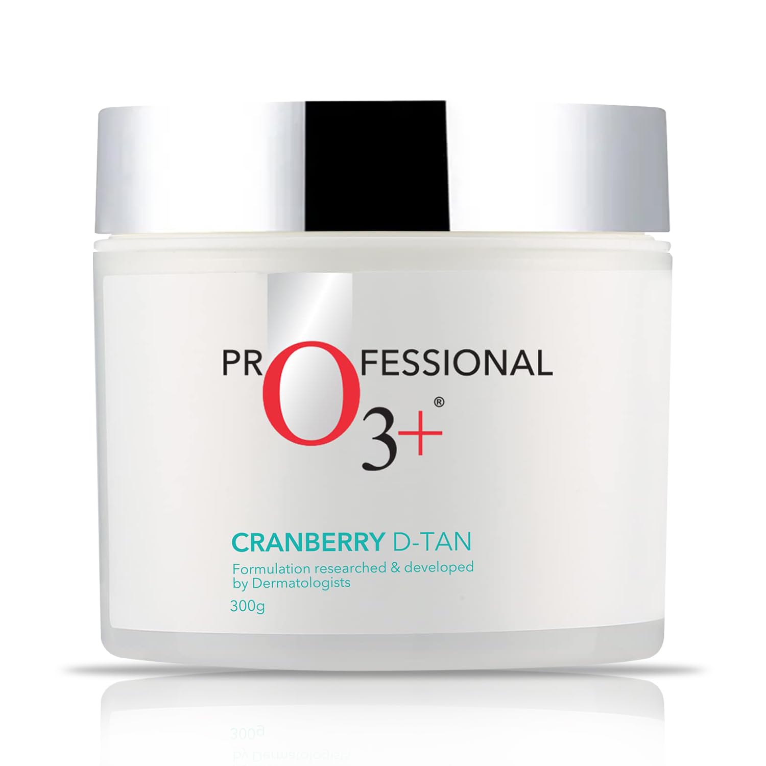 O3+ Cranberry D-TAN Face Pack with Natural Extracts for Instant Tan Removal & Glowing Skin - Ideal for Oily Skin (300g) | Detan Mask for Tan Removal for Face and Body
