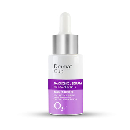 O3+ Derma Cult 100% Bakuchiol Serum for Anti Ageing, Retinol Alternative and Glow 30ML