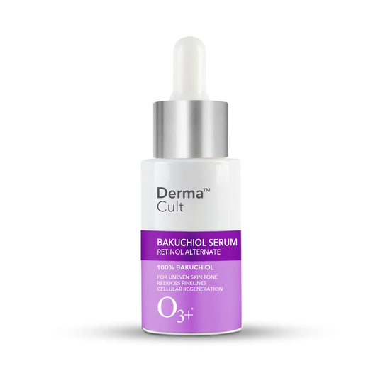 O3+ Derma Cult 100% Bakuchiol Serum for Anti Ageing, Retinol Alternative and Glow 30ML