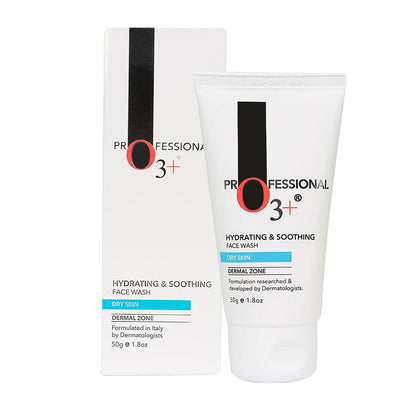 O3+ Hydrating & Soothing Face Wash with Aloe Vera and Cucumber Extracts, 50g