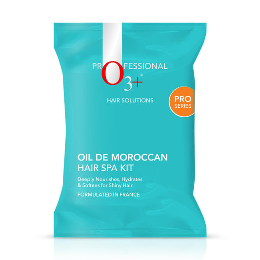 O3+ Oil De Moroccan Hair Spa Kit With Argan Oil Hair Mask For All Hair Type | 40gm+23ml