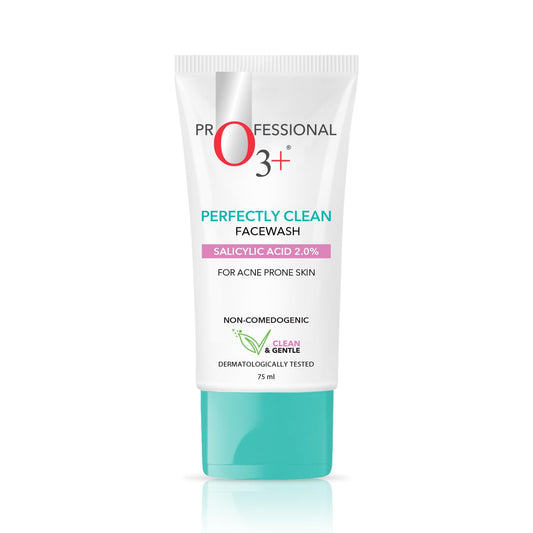 O3+ Perfectly Clean Face Wash With Salicylic Acid 2% For Acne Prone Skin | 75ml