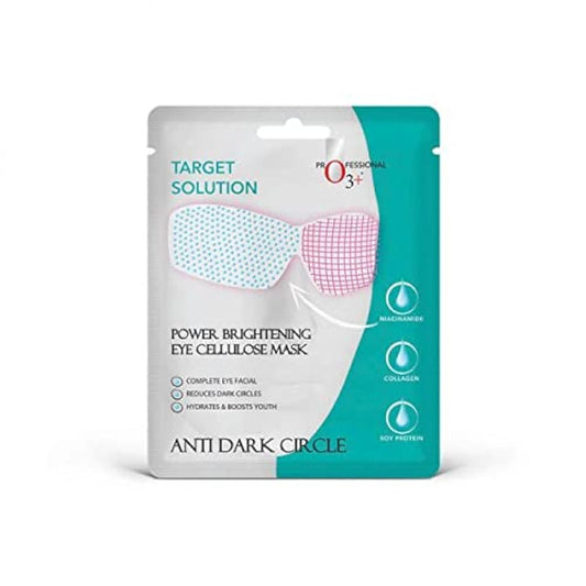 O3+ Power Brightening Eye Cellulose Mask for Collagen Whitening Moisturizing Under Eye Dark Circle Remover sheet mask (Single use only) 5G