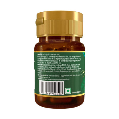 Zandu Shilajit Gold Plus| Scientifically tested advanced formula| Made using 100% Pure Himalayan Shilajit, Gold & 9 Ayurvedic herbs |Enhances strength, stamina, vigour, vitality and power | 20 Caps