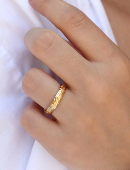 14k Gold Filled Ring, Gold Ring, Thick Gold Ring, Gold Stack Ring, Simple Gold Ring, Stacking Ring, Thick Ring, Wedding Band, Gold