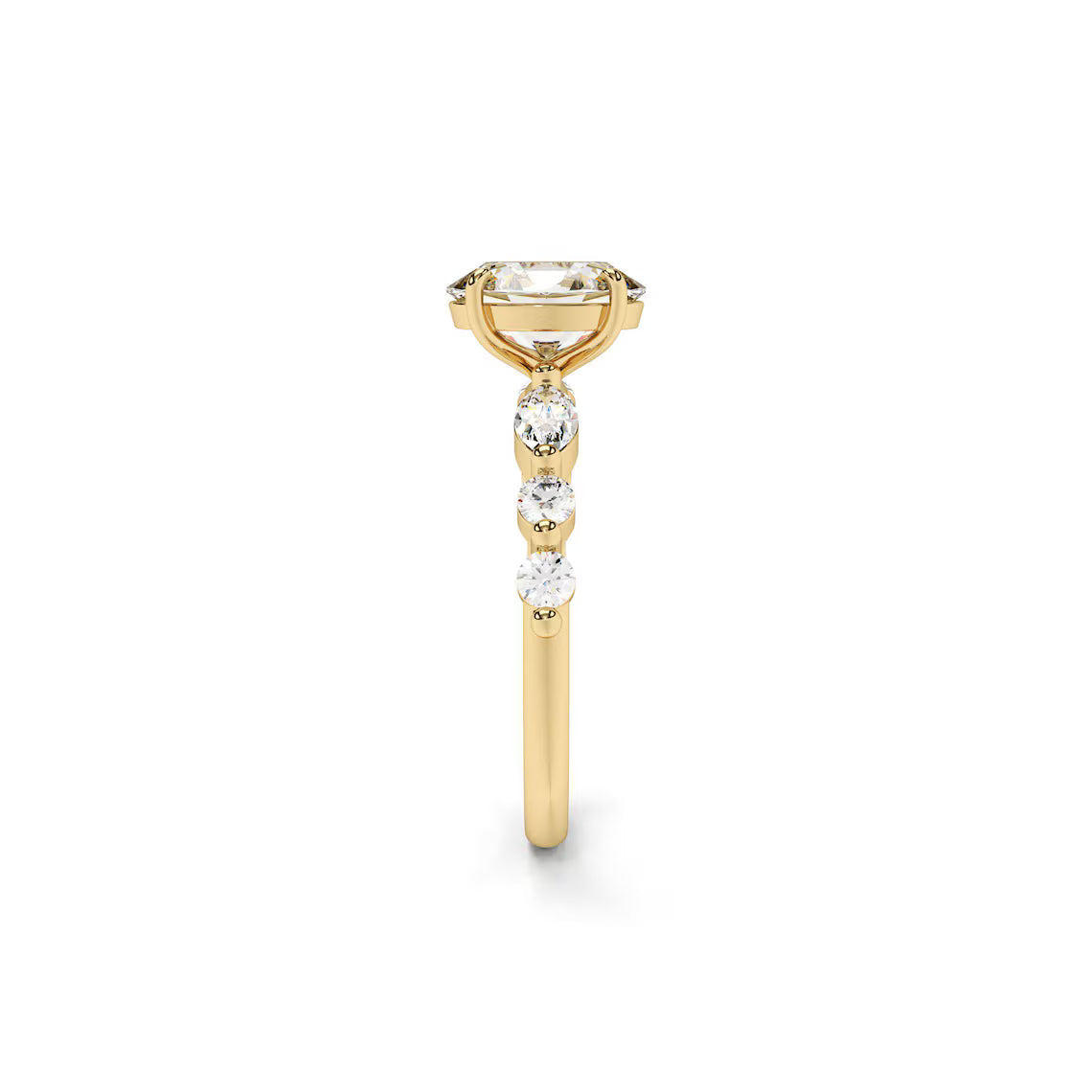 1.5, 2.5 , 3CT Oval Cut Lab Diamond Accent Ring , Promise Ring For Her, Travel Ring, Silver Promise Ring, Wedding Ring