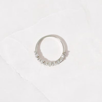 Multi Stone Ring, Diamond Wedding Band, Marquise Ring, Womens Gold Ring, Stacking Ring, Sterling Silver Ring, Promise Ring, Diamond Ring,
