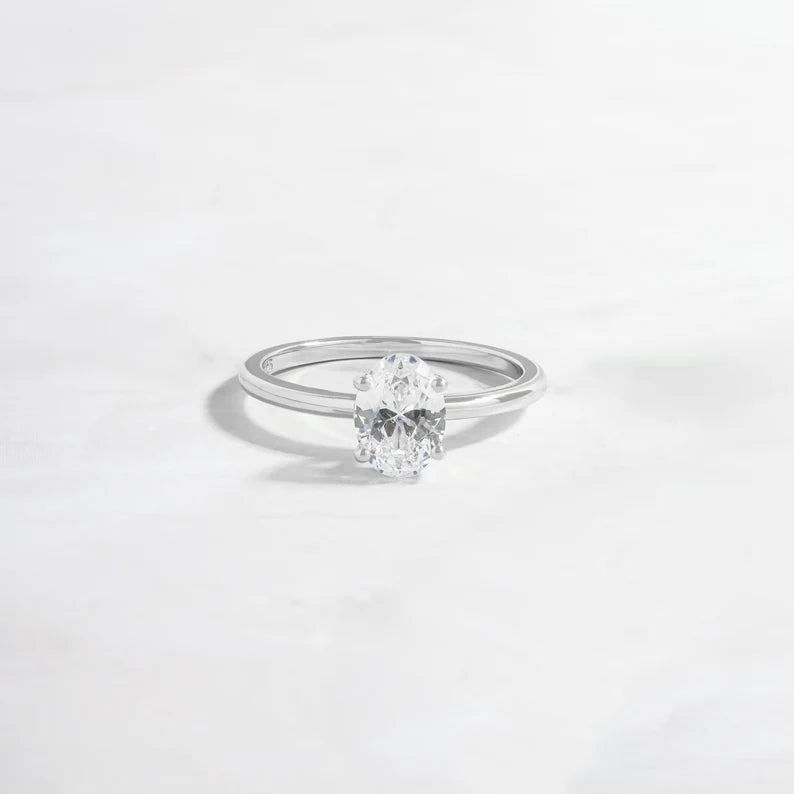 Oval Ring, CZ Ring, Promise Ring, Wedding Ring, Engagement Ring, Anniversary Ring, Diamond Ring, Cubic Zirconia Ring Gold Ring, Gift for Her