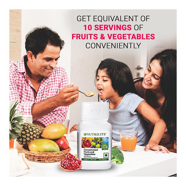 Zephivo Nutrilite Concentrated Fruits And Vegetables(60N Tablets)
